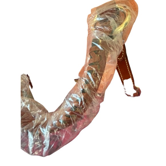 Dooney & Bourke Pebble Grain small Satchel purse Apricot pale pink RARE NWT - Picture 13 of 16